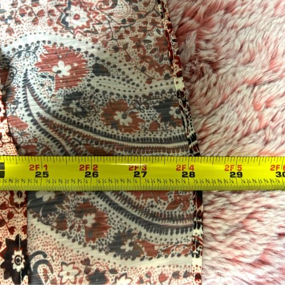 Alice + Olivia Anabel Paisley Tie Neck Crepe Boho Blouse - Picture 11 of 11